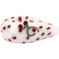 Laad de afbeelding in de Gallery-viewer, White Heart Red Polka Dots Glass Hand Pipe
