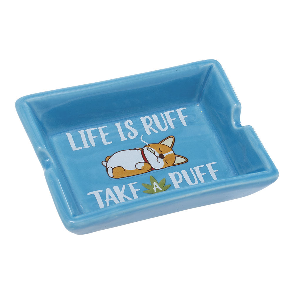 Fujima Cute'n'Punny Ceramic Ashtray - 3.5""x2.5" (8 pack)