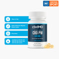 Load image into Gallery viewer, Broad Spectrum CBD NSF PM Sleep Softgel Capsules - 500MG, 30ct
