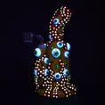 Laad de afbeelding in de Gallery-viewer, Octo Eyeballz Glow In Dark Dab Rig - 9.5" / 14mm F
