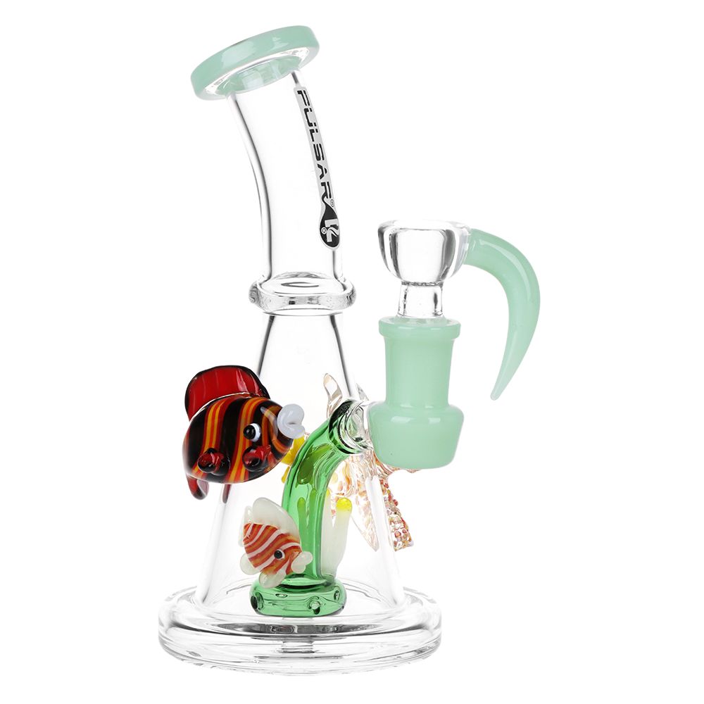 Pulsar Just Keep Swimming Glass Water Pipe - 6.5"