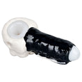 Laad de afbeelding in de Gallery-viewer, Punisher Skull Enamel on Glass Hand Pipe
