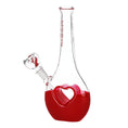 Cargar la imagen en la vista de la galería, Pulsar Valentines Heart Vase Glass Water Pipe - 8.25" / 14mm F
