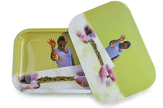 3D Holographic Metal Rolling Tray w/ Magnetic Lid (Design 19)