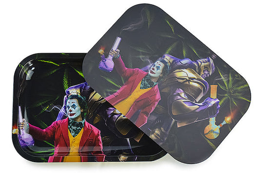 3D Holographic Metal Rolling Tray w/ Magnetic Lid (Design 35)