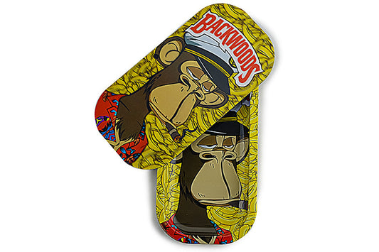 Slim 3D Holographic Metal Rolling Tray w/ Magnetic Lid (S12)