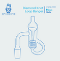 Laad de afbeelding in de Gallery-viewer, Space King Diamond Knot Loop Banger-set
