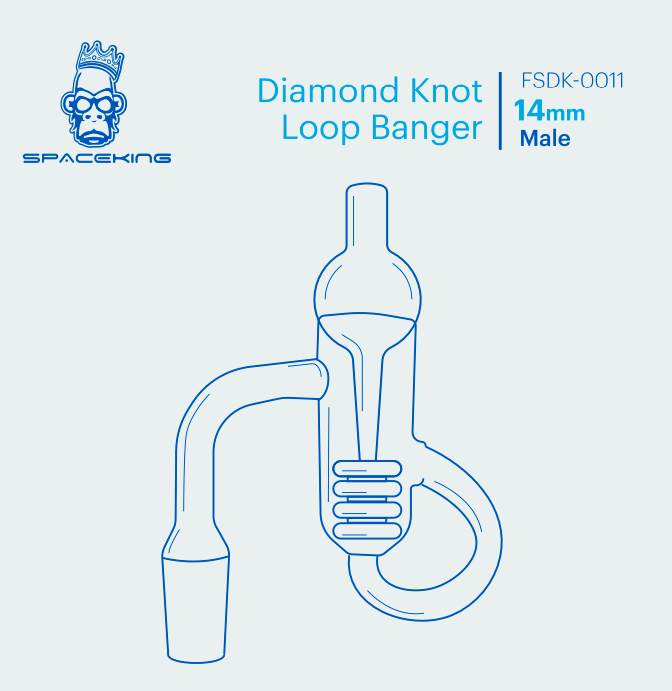 Space King Diamond Knot Loop Banger-set