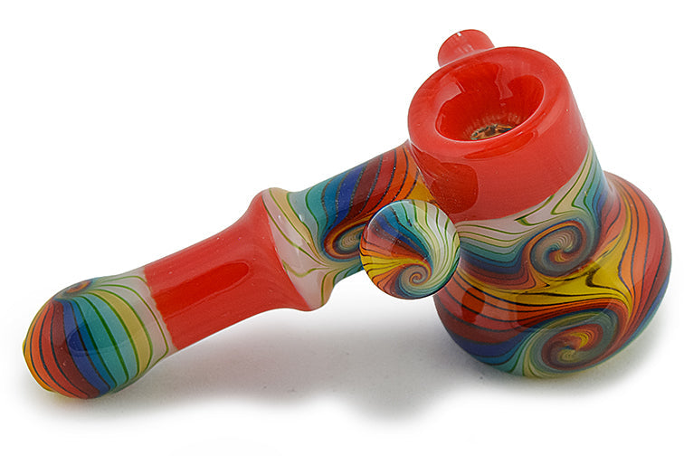 Dichro Wig Wag Glass U.S. Color Hammer Bubbler