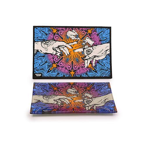 Puff &amp; Pass Moodmat met bijpassende glazen schaal