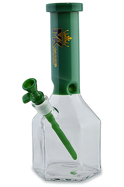 MK Glass Geometric Heaxagon Water Pipe