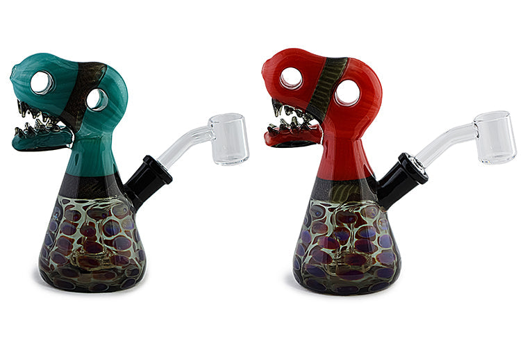 Dino Head Dichro Glass Rig