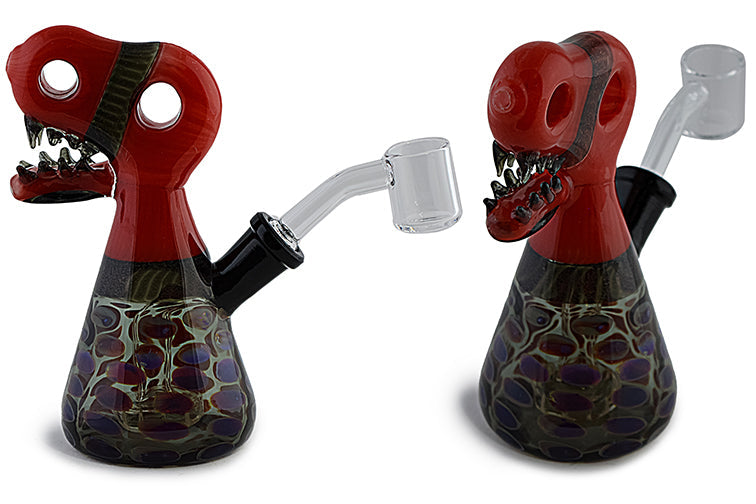 Dino Head Dichro Glass Rig