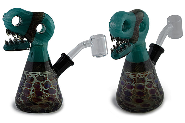 Dino Head Dichro Glass Rig