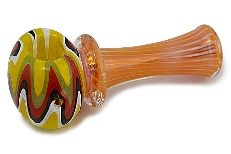 Silver & Gold Fumed Glass Pipe