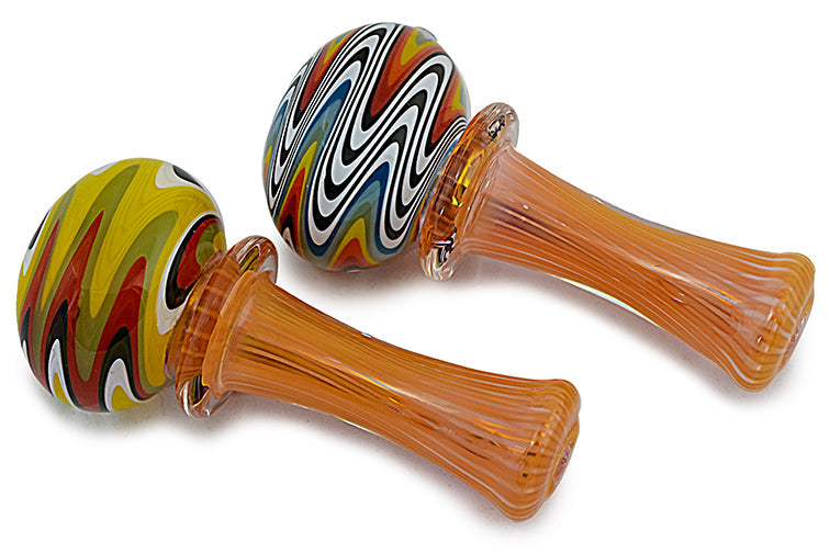 Silver & Gold Fumed Glass Pipe