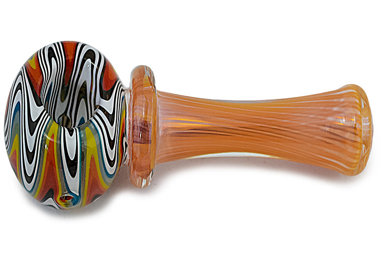 Silver & Gold Fumed Glass Pipe