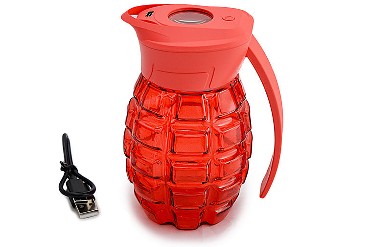 Grenade Magnifying Glass Jar with LED