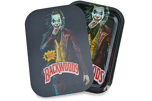 3D Holographic Metal Rolling Tray w/ Magnetic Lid (Design B3)