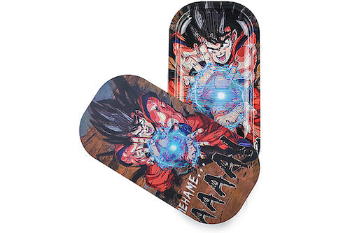 Slim 3D Holographic Metal Rolling Tray w/ Magnetic Lid