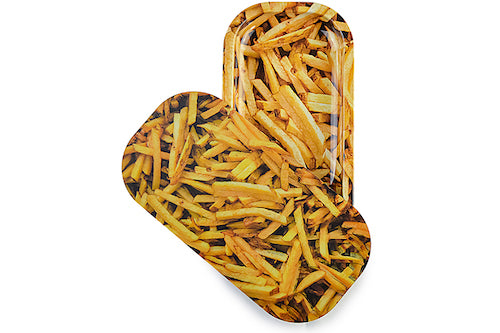 Slim 3D Holographic Metal Rolling Tray w/ Magnetic Lid