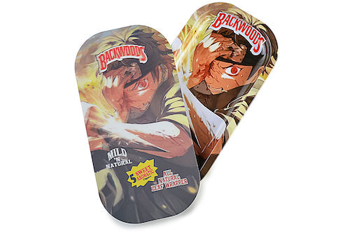 Slim 3D Holographic Metal Rolling Tray w/ Magnetic Lid