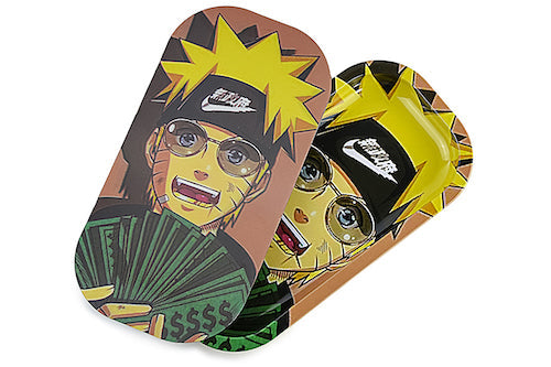 Slim 3D Holographic Metal Rolling Tray w/ Magnetic Lid