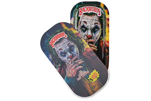 Slim 3D Holographic Metal Rolling Tray w/ Magnetic Lid