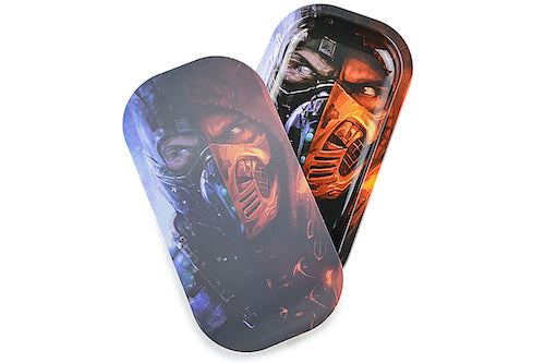 Slim 3D Holographic Metal Rolling Tray w/ Magnetic Lid